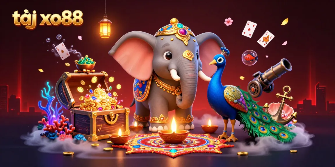 Engage with tại xo88's vibrant casino world filled with festive characters and dynamic game elements.